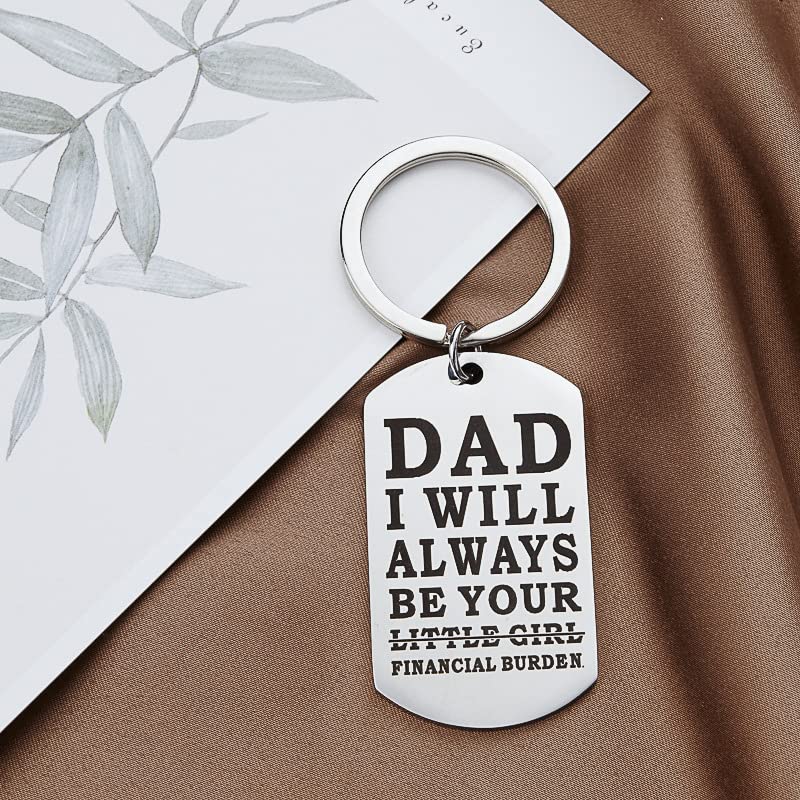 yaozeio Dad Gifts from Daughter Funny Mens Fathers Day Birthday Gifts Keychain from Daughter Daddy Birthday Gifts - Image 4
