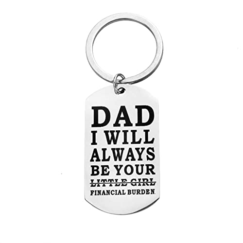 yaozeio Dad Gifts from Daughter Funny Mens Fathers Day Birthday Gifts Keychain from Daughter Daddy Birthday Gifts - Image 1