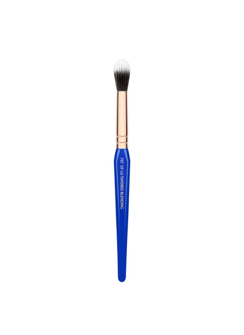 Bdellium Tools Professional Makeup Brush - Golden Triangle Series 787 Duet Fibre Large Tapered Blending - With All Vegan and Soft Synthetic Fibers, For Controlled Lightweight Application (Blue, 1pc)