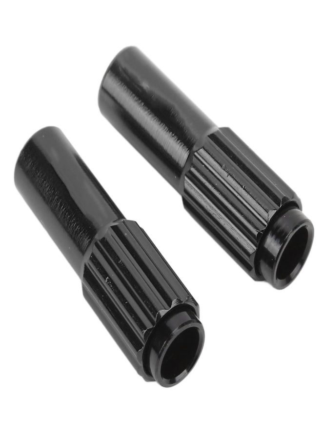 إنلي برغي ضبط كابل فرامل الدراجة الهوائية، مصنوع من سبائك الألومنيوم، مناسب للدراجات الهوائية الجبلية والطرقية، أسود / زوج واحد - Image 5