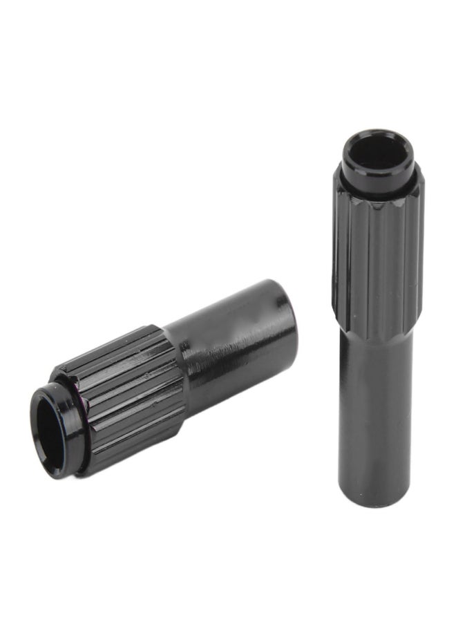 إنلي برغي ضبط كابل فرامل الدراجة الهوائية، مصنوع من سبائك الألومنيوم، مناسب للدراجات الهوائية الجبلية والطرقية، أسود / زوج واحد - Image 4