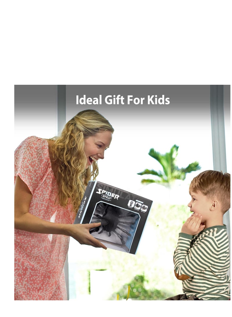 "Remote Control Spider Toy - Realistic RC Spider with Music, LED Lights, and Easy Remote for Kids"
