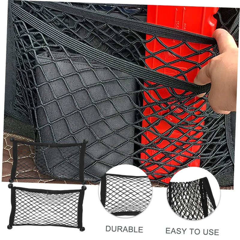 2 Pcs Car Trunk Mesh Organizer Storage Net For SUV Truck Groceries Gear And Tools - Image 4