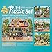 Bits and Pieces 4in1 MultiPack 300 Piece Jigsaw Puzzles for Adults Memory Lane 300 pc Puzzle Set Bundle by Joseph Holodook Puzzles Measure 16x20 - Image 2