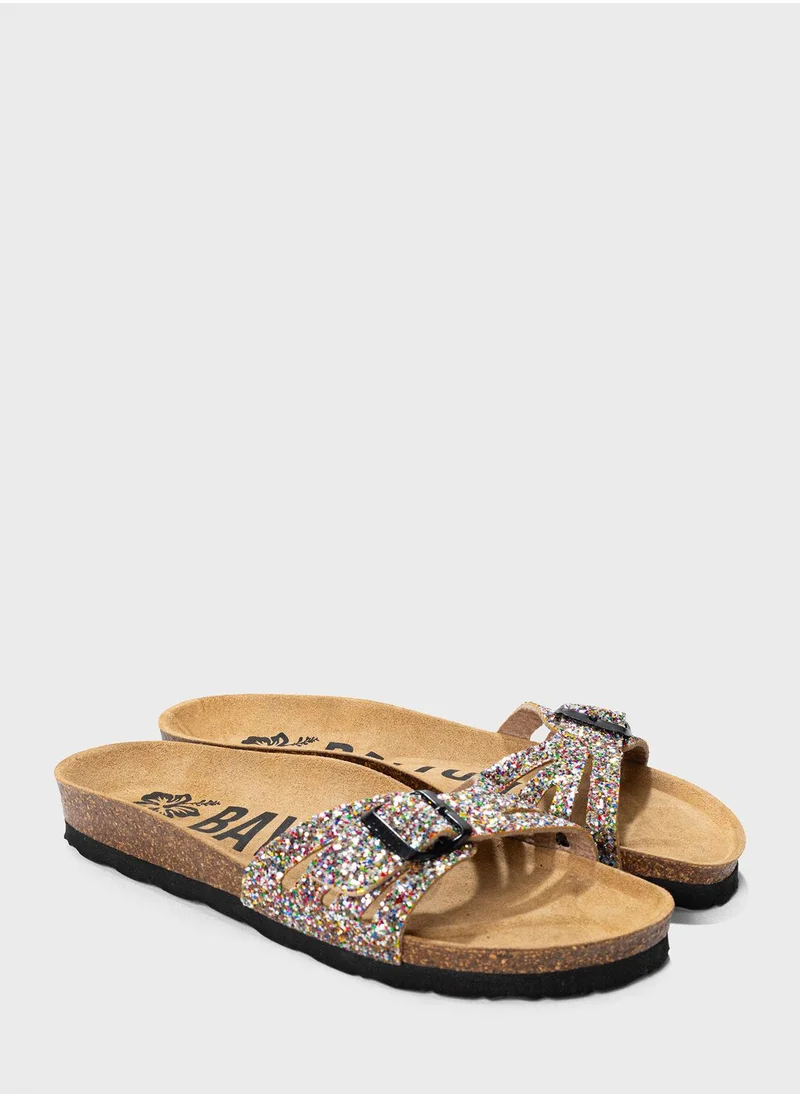 BAYTON Athena One Strap Flat Sandals