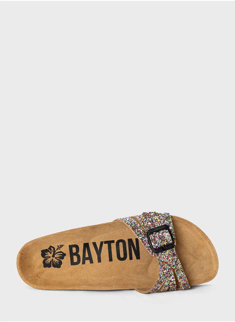 BAYTON Athena One Strap Flat Sandals