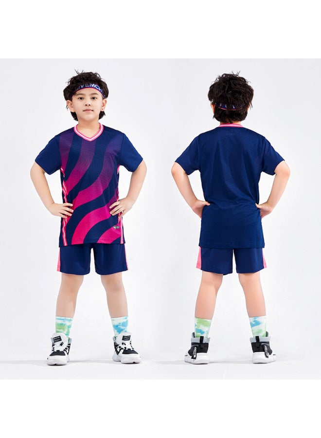 8633 Sapphire Blue Short Sleeve Football Jersey - Image 1