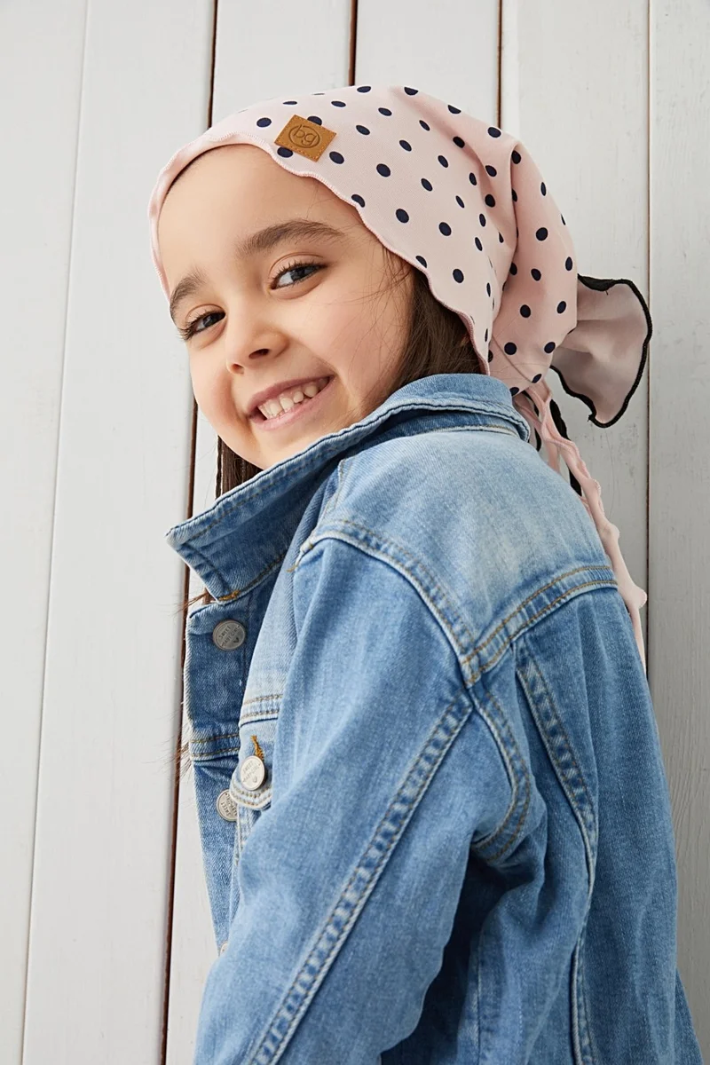 بيبيجيز Powder Black Children's Baby Hat Beanie Soft Cotton Combed Cotton