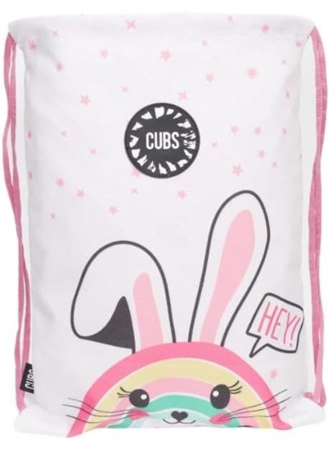 Cubs Hey Bunny String Bag for Girls, Medium, Multicolor - Image 4