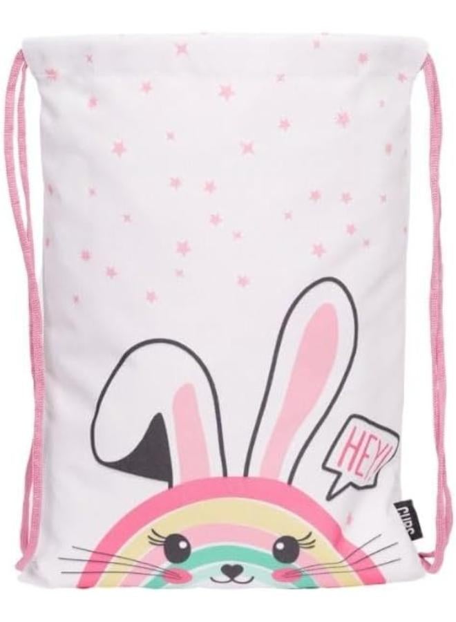 Cubs Hey Bunny String Bag for Girls, Medium, Multicolor - Image 2