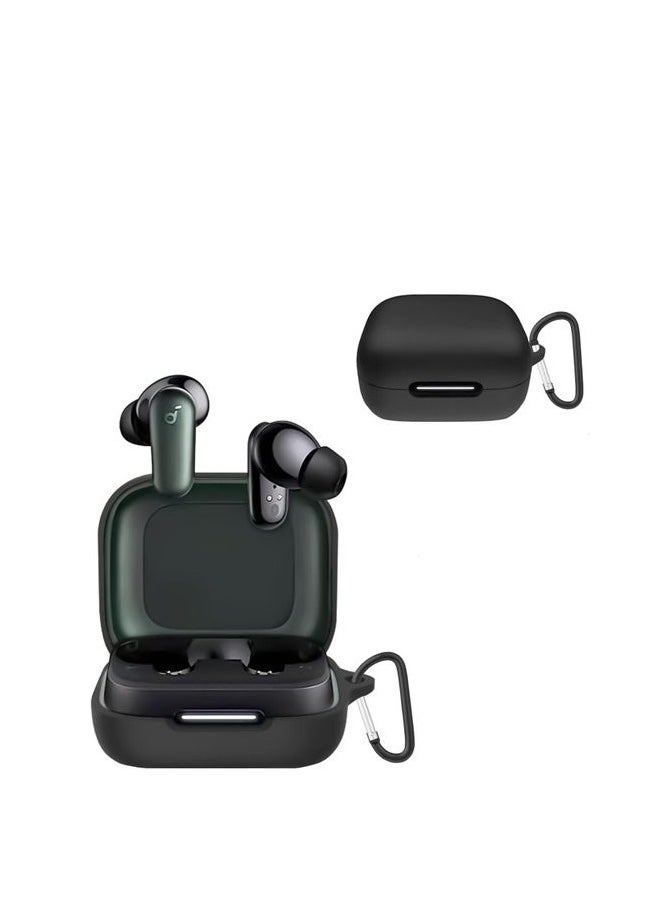 Anker Soundcore R50i NC/Anker P30i Case Cover, Soft Silicone Shockproof Protective Case Wireless Earbuds with Carabiner, Front LED Visible