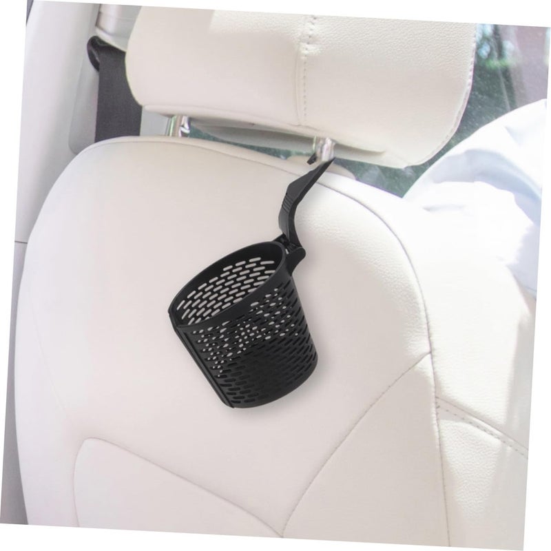Black 3pcs Car Cup Holder Organizer Front Headrest Backseat Storage Rack for Drinks and Phone Travel Vehicle - Image 5