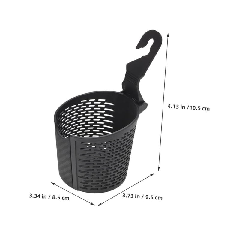 Black 3pcs Car Cup Holder Organizer Front Headrest Backseat Storage Rack for Drinks and Phone Travel Vehicle - Image 3