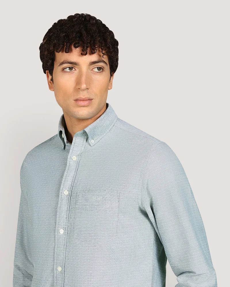 GANT  Regular Oxford Dobby Dot Shirt for Men | Best Price UAE