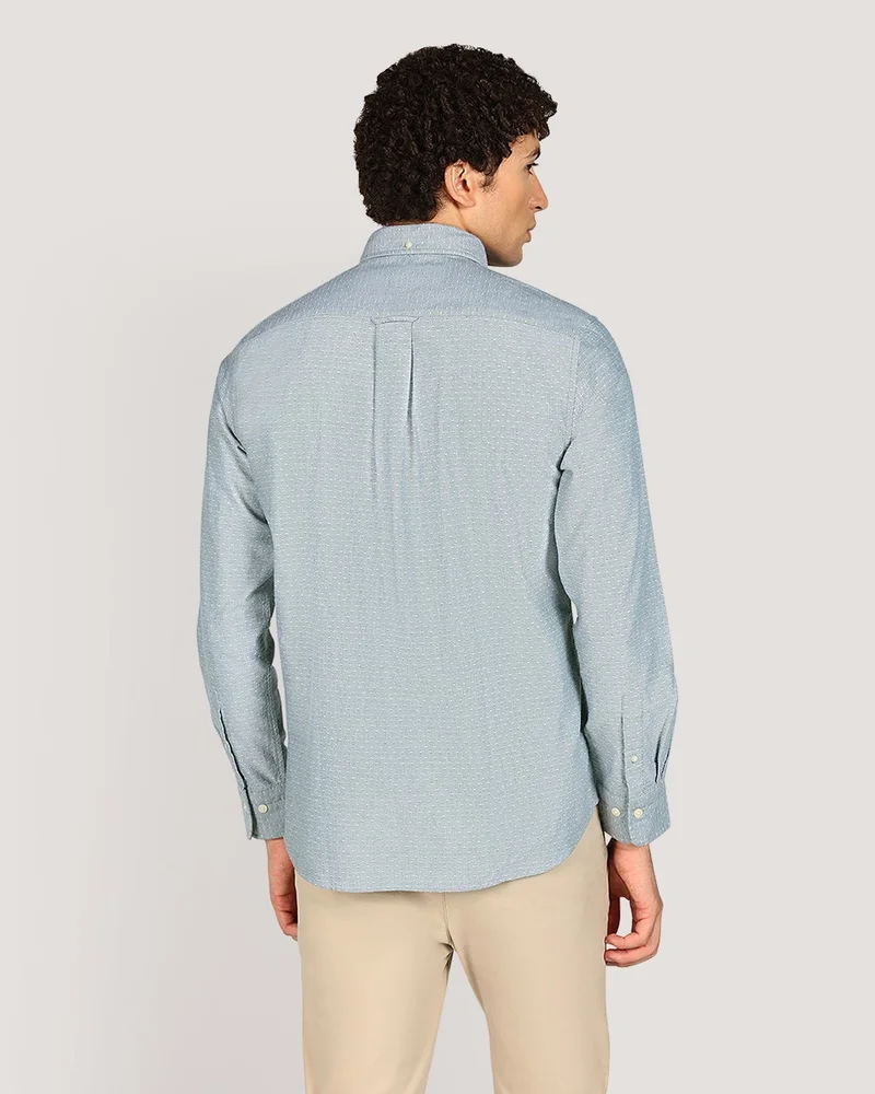 GANT  Regular Oxford Dobby Dot Shirt for Men | Best Price UAE