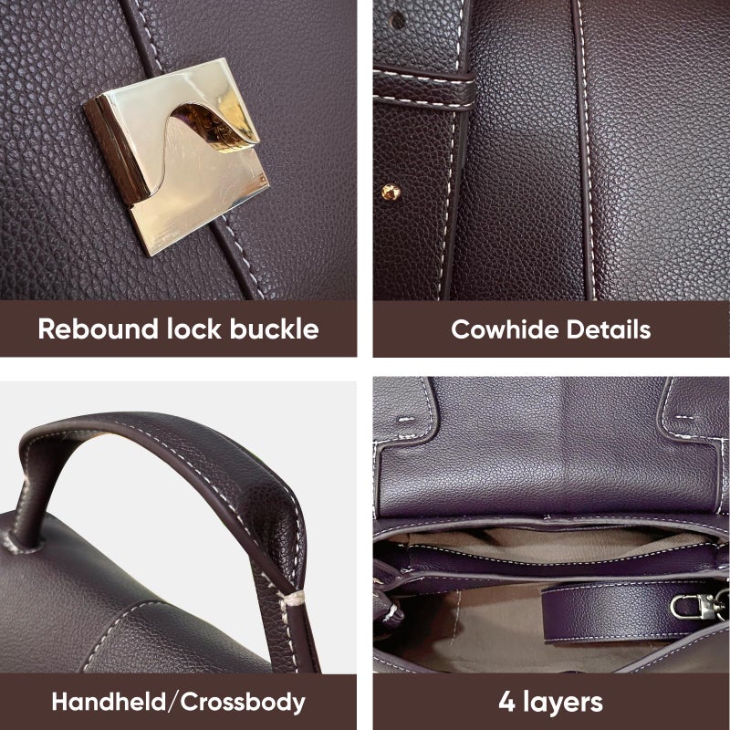 Gaeul Luxury Handbags for Women Leather Satchel & Top-Handle Designer Bags - Image 3