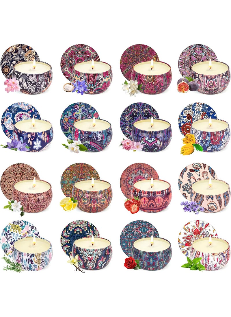 OFUN 16 Pack Scented Candles Gifts Set for Women, Aromatherapy Candles Pack Soy Wax Candle for Christmas, Bridesmaid, Birthday, Valentine's, Mother's Day, Bath, Yoga 