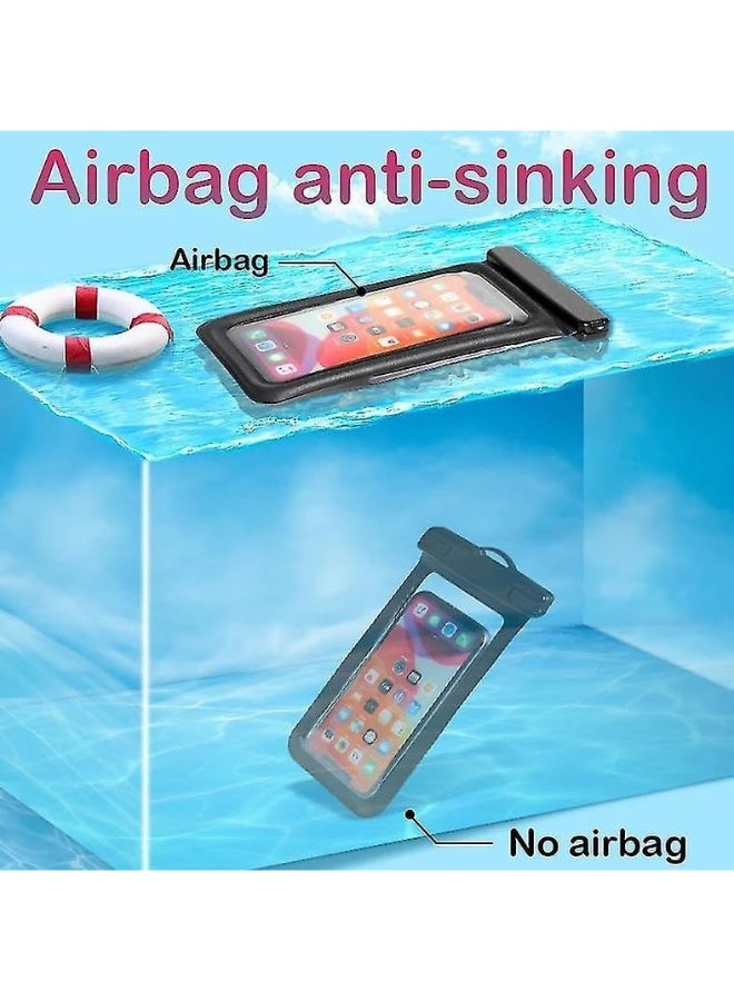 Waterproof Phone Case – Transparent, Floating, for Mobile, Credit Cards, Wallet, and Passport (Orange)  - Image 3