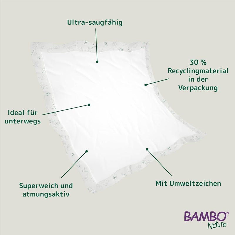 Bambo Nature Changing Mat BioBased Extra Soft Ultra Absorbent and Breathable  80 Count - Image 3