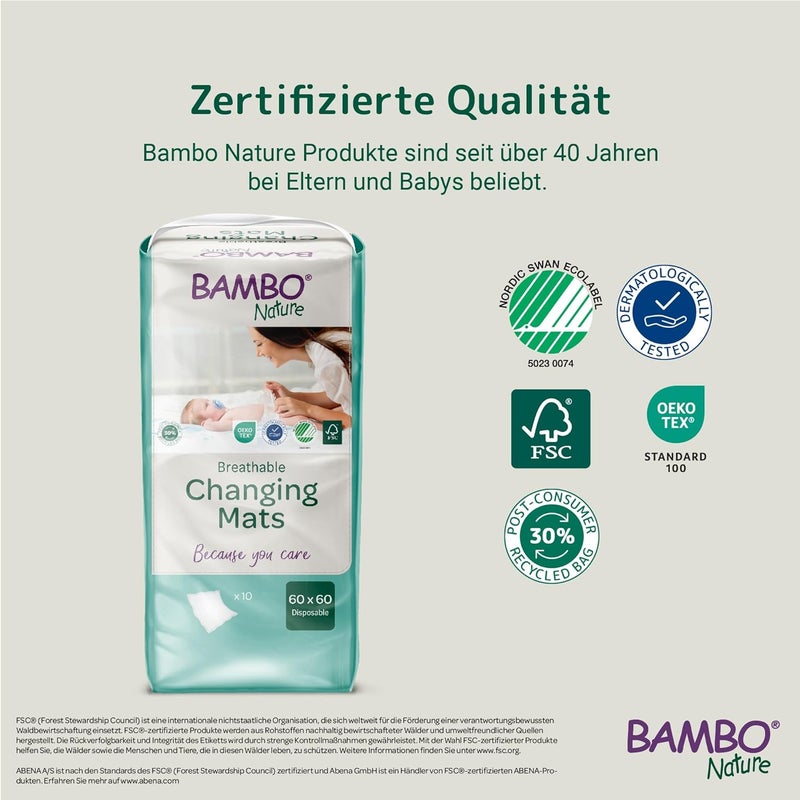 Bambo Nature Changing Mat BioBased Extra Soft Ultra Absorbent and Breathable  80 Count - Image 4
