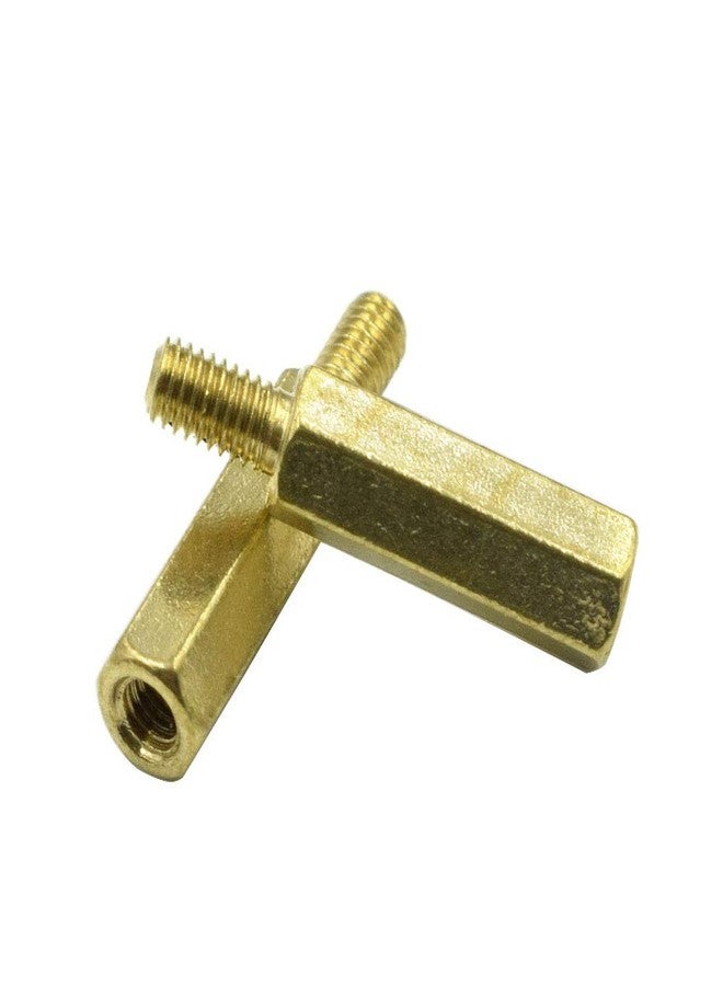 Hxchen M3 x 15mm + 6mm Male to Female Thread Brass Hexagon Hex Standoff Spacer Pillars - (20 Pcs) - Image 4