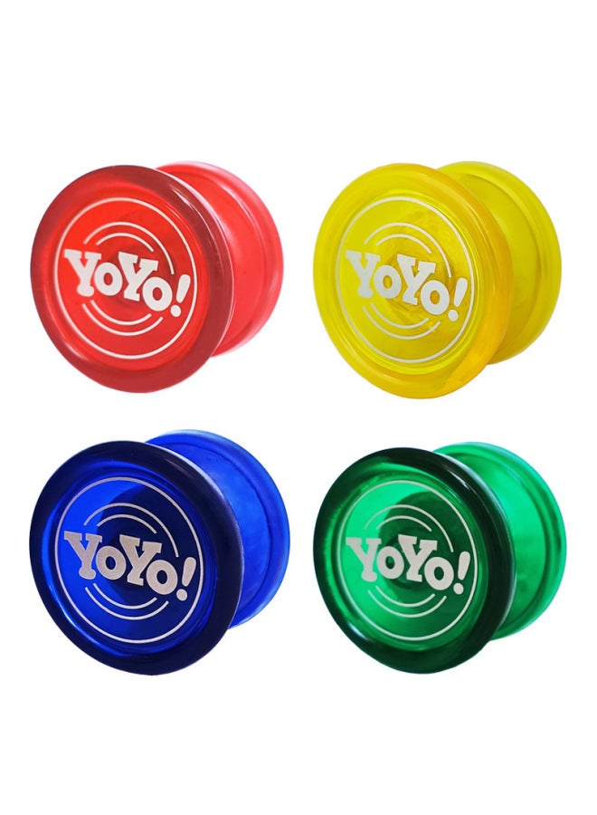 Transparent Solid Ghost Hand Yo-yo Thickened Plastic Yoyo Ball Competition Competitive Yo-yo Children's Toy Wholesale-Color:Solid Transparent Flat Yo-yo-yo-Red-Specifications:Default