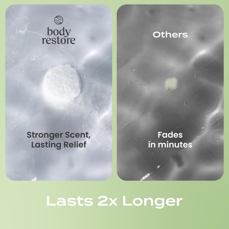 Body Restore Shower Steamers Aromatherapy 15 Pack - Christmas Stocking Stuffers, Birthday Gifts for Women, White Elephant, Relaxation, Self Care for Men - Tea Tree - Image 5