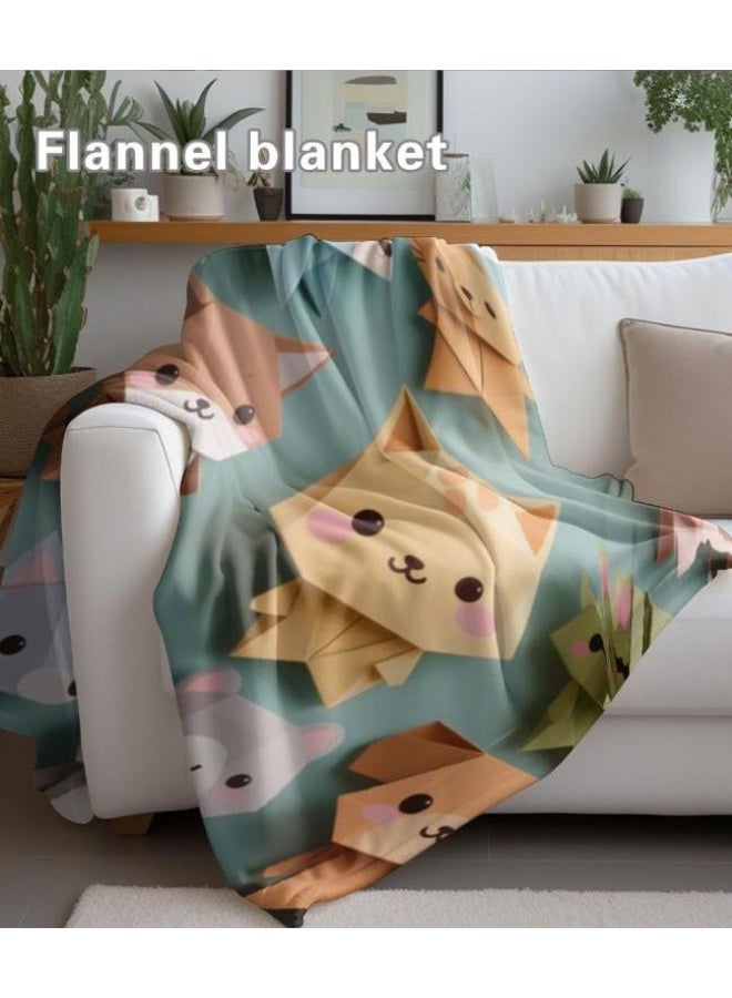 عام بطانية رقيقة من الفانيلا الكرتونية للأطفال والرضع (دافئة ومريحة، ومناسبة للنوم والألعاب) 70 سم * 100 سم - Image 5