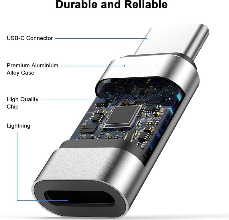 Lowfe (Apple [MFi Certified Lightning to USB C Adapter, Lightning Female to Type-C Male Connector for iPhone 17/17pro/pro Max16/15 16/15 Plus 16/15 Pro 16/15 Pro Max/iPad Pro/Air/Mini, Support Fast Charging - Image 3
