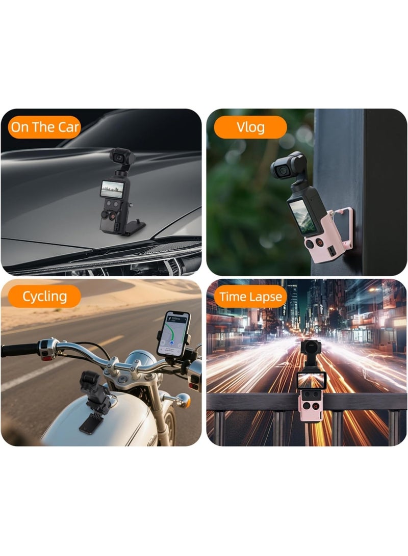 LBMT Magnetic Mount Stand Compatible with DJI Osmo Pocket 4,  Desktop Base Bracket Stand with 180° Adjustable, Pocket 4 Accessory - Image 3