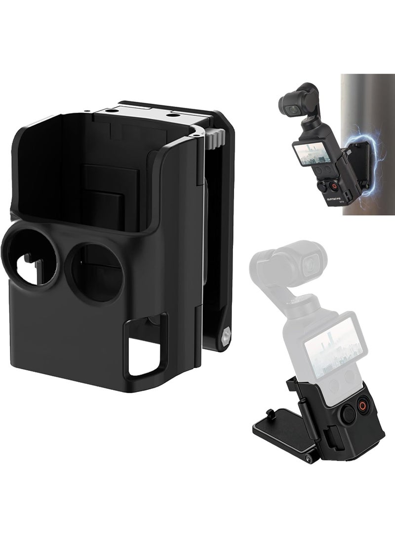 LBMT Magnetic Mount Stand Compatible with DJI Osmo Pocket 4,  Desktop Base Bracket Stand with 180° Adjustable, Pocket 4 Accessory - Image 1