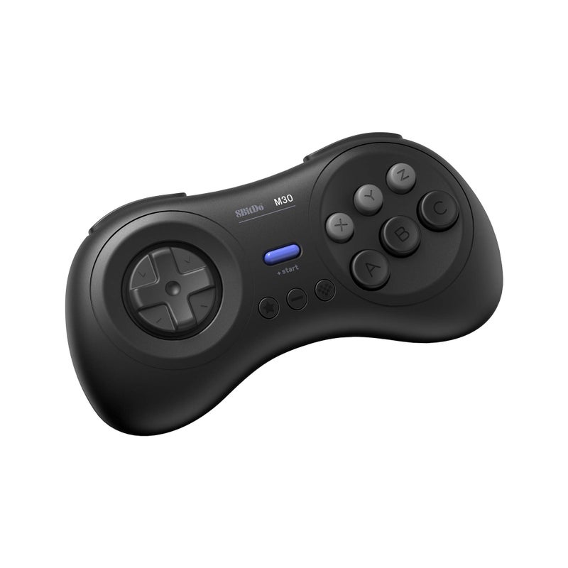8Bitdo M30 Bluetooth Controller for Switch, Windows and Android, 6-Button Layout for SEGA’s Classic Games (Black) - Image 1