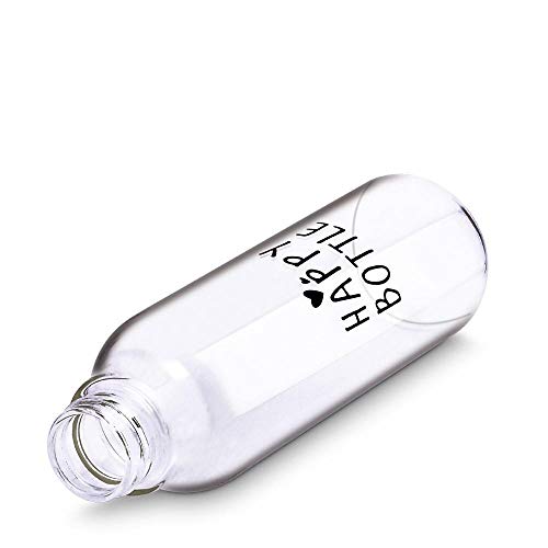 Freelance Happy Bottle Glass Water Bottle, 900 ml Black - Borosilicate Glass Bottle for Fridge - BPA-Free, Leak-Proof Lid for Office, Gym, Outdoors - Eco-Friendly, Reusable Water Bottle Glass - Image 3