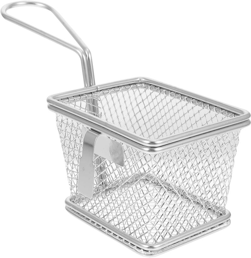 Hot-pot Separation Colander Mesh Net Strainer Stainless Steel with Z-shaped Hook Small Size for Commercial Brain and Noodle Cooking - Image 1