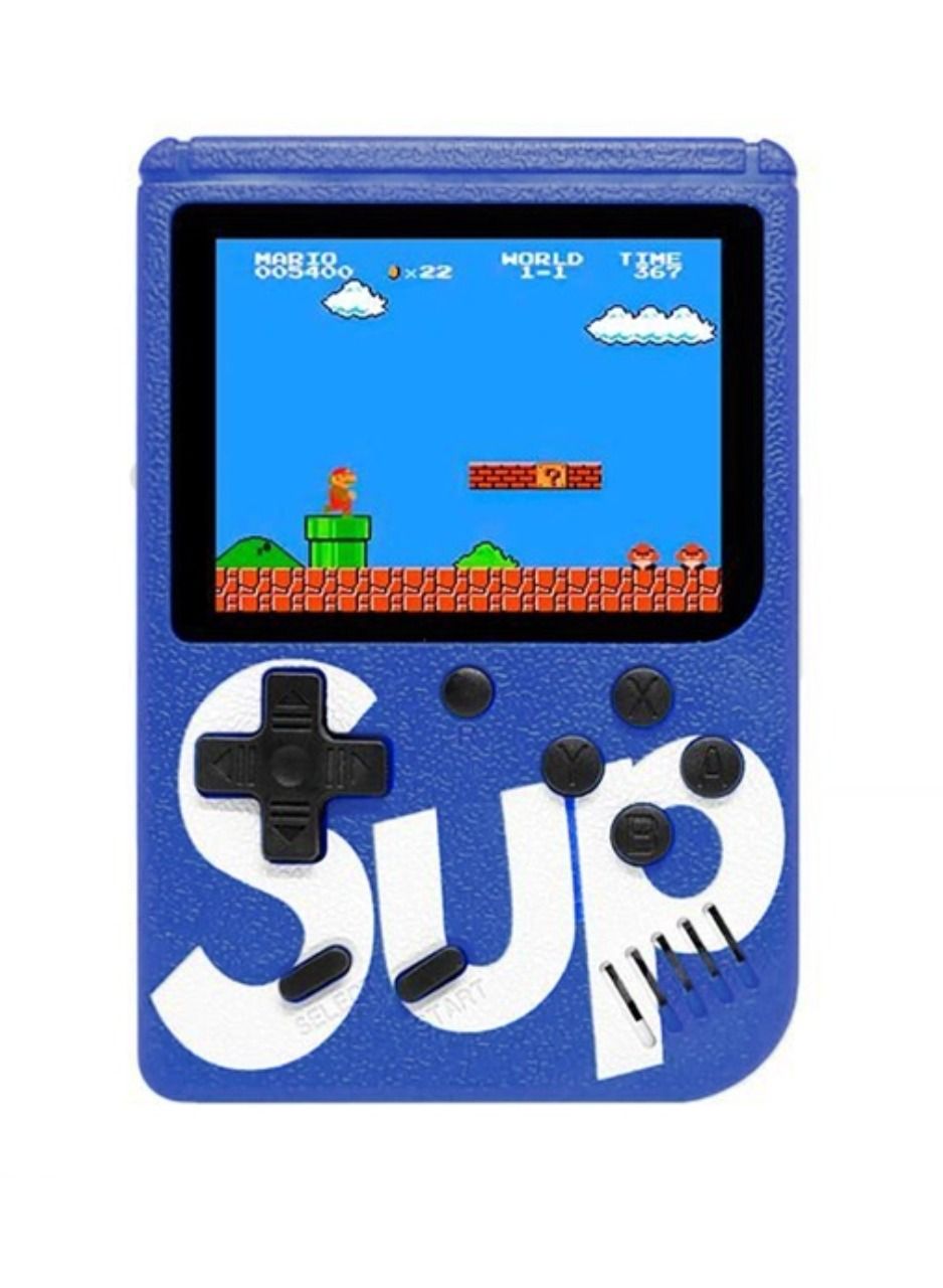 SUP Game Box Plus 400 in 1 Retro Games Upgraded Version Mini Portable Gaming Console Safe Retro Box Console Game Toy For Kids Blue