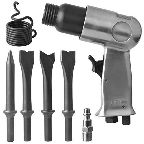 PROSHI 150mm air hammer kit 4-chisels, 4500 BPM, pneumatic hammer shovel tool, air chisel pneumatic shovel tool, pneumatic tools, air shovel by PROSHI - Image 2