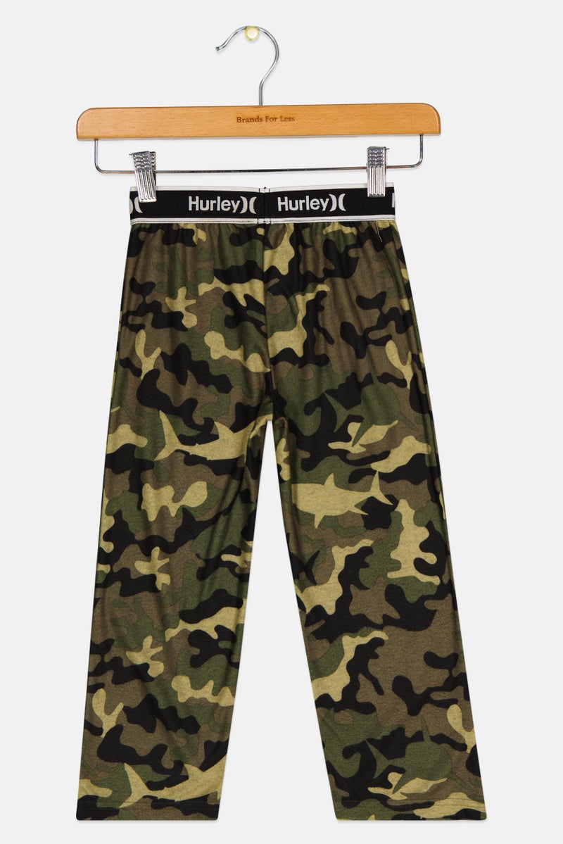 Hurley Toddlers Boy Pull On Camouflage Pajama, Multicolor  - Image 2