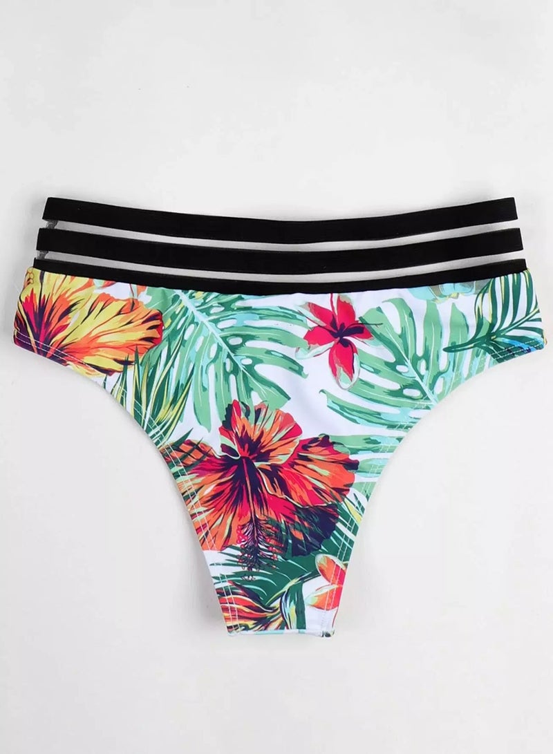Generic Tropical Contrast Mesh Bikini Panty - Image 4