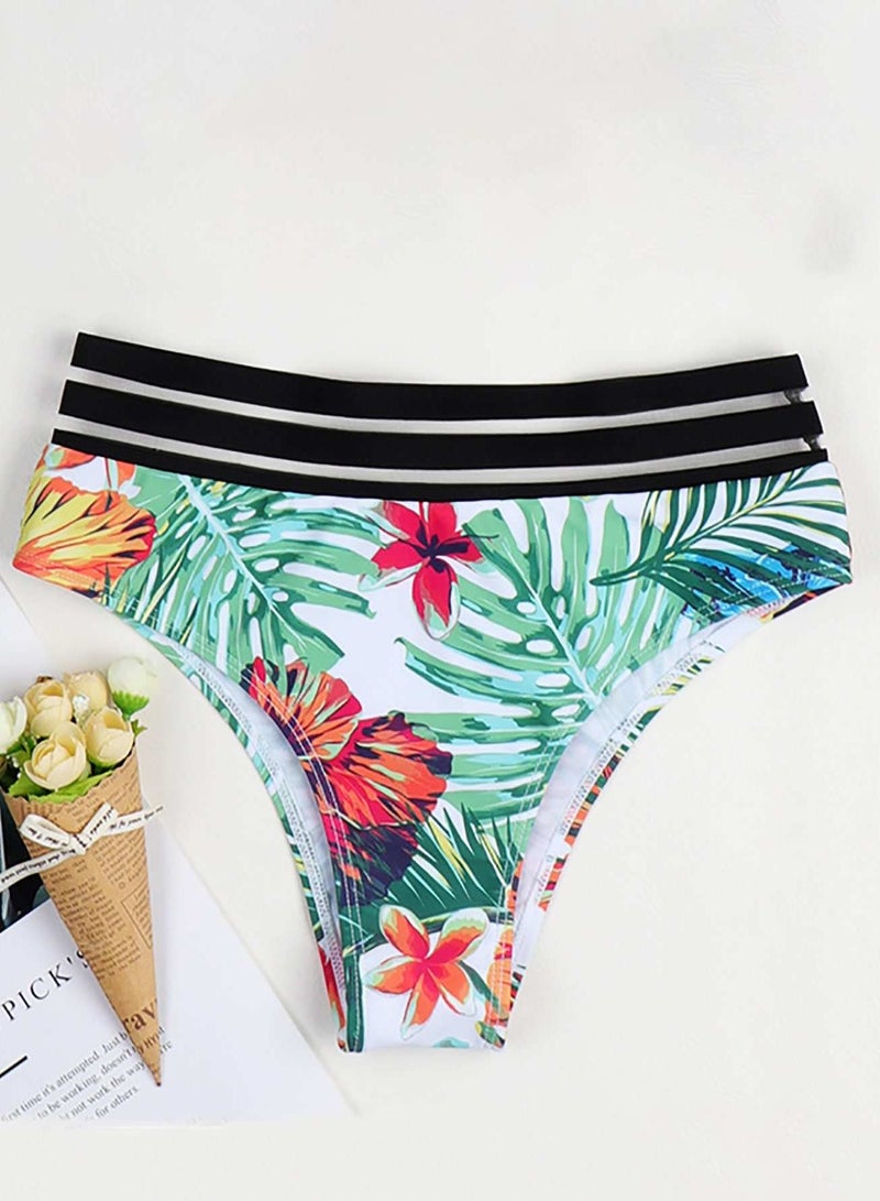 Generic Tropical Contrast Mesh Bikini Panty - Image 1