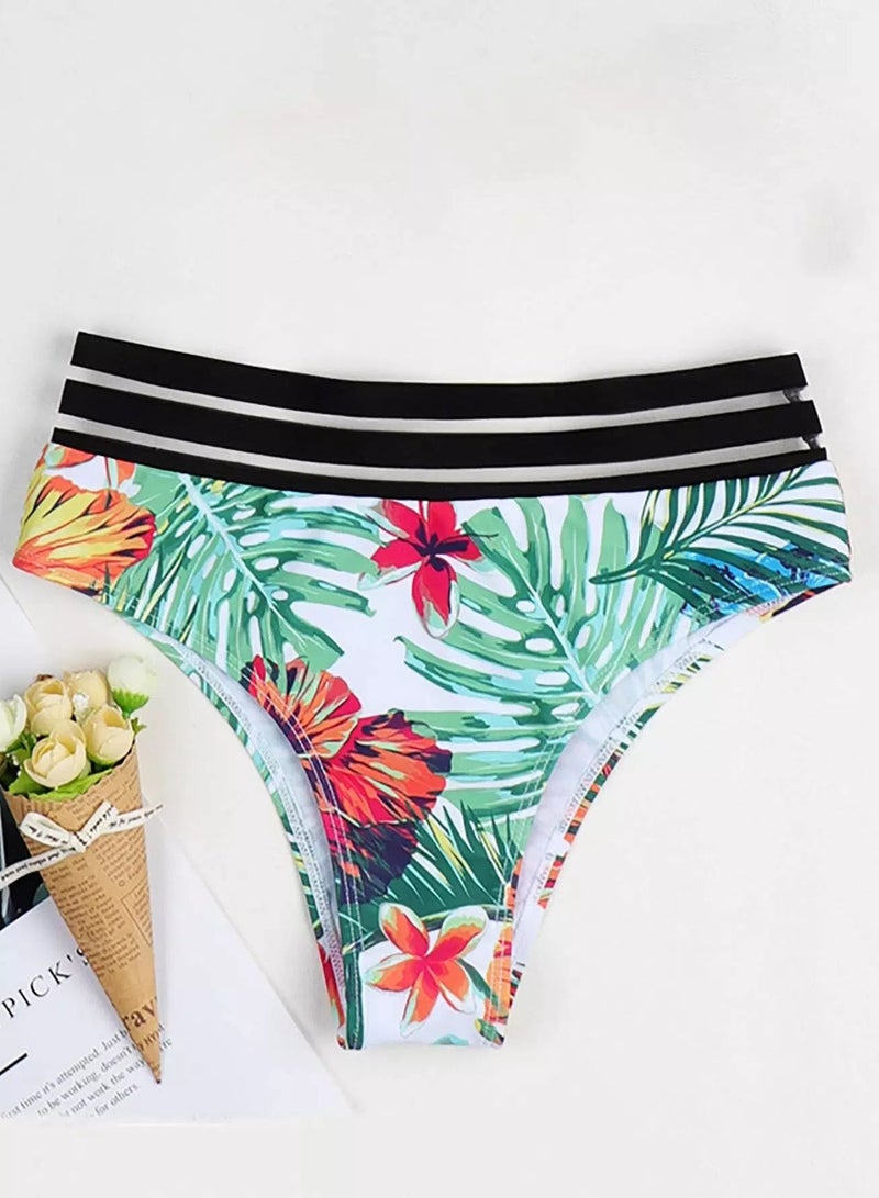 Generic Tropical Contrast Mesh Bikini Panty - Image 5