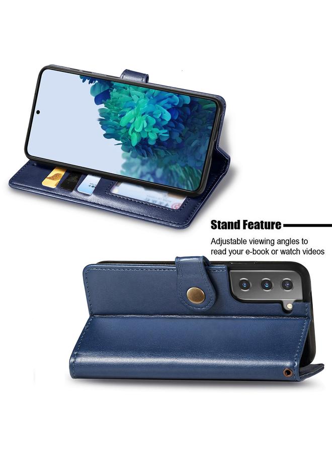 S-TOP Case For Samsung Galaxy S22 5G Solid Color Leather Buckle Phone Case - Image 4