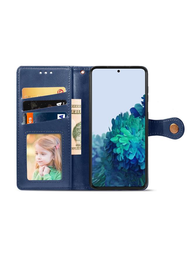 S-TOP Case For Samsung Galaxy S22 5G Solid Color Leather Buckle Phone Case - Image 3