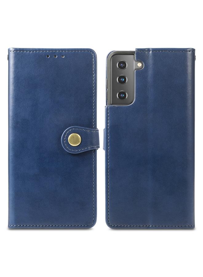 S-TOP Case For Samsung Galaxy S22 5G Solid Color Leather Buckle Phone Case - Image 2