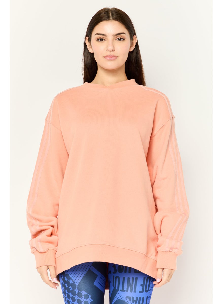 Adidas - Adidas x Ivy Park Women Sportswear Fit Outdoor Sweatshirt, Peach - Image 1