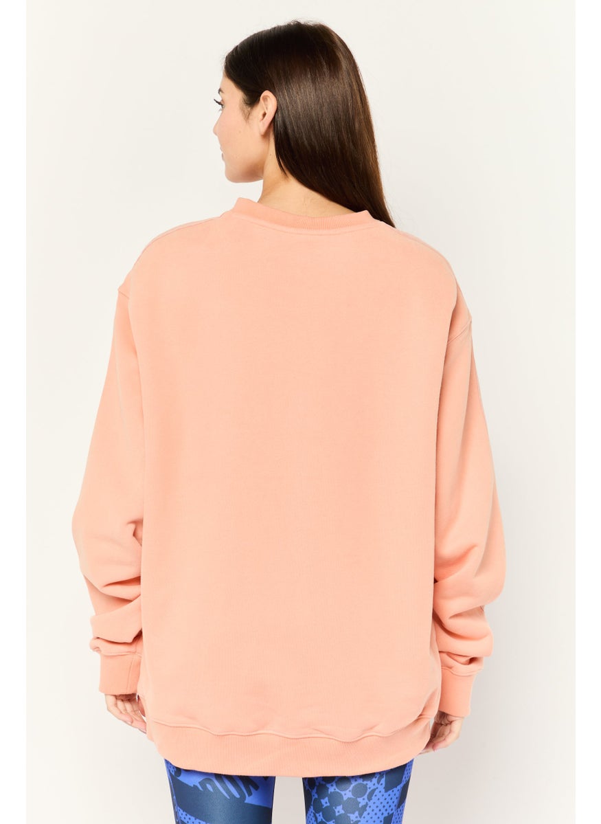 Adidas - Adidas x Ivy Park Women Sportswear Fit Outdoor Sweatshirt, Peach - Image 1