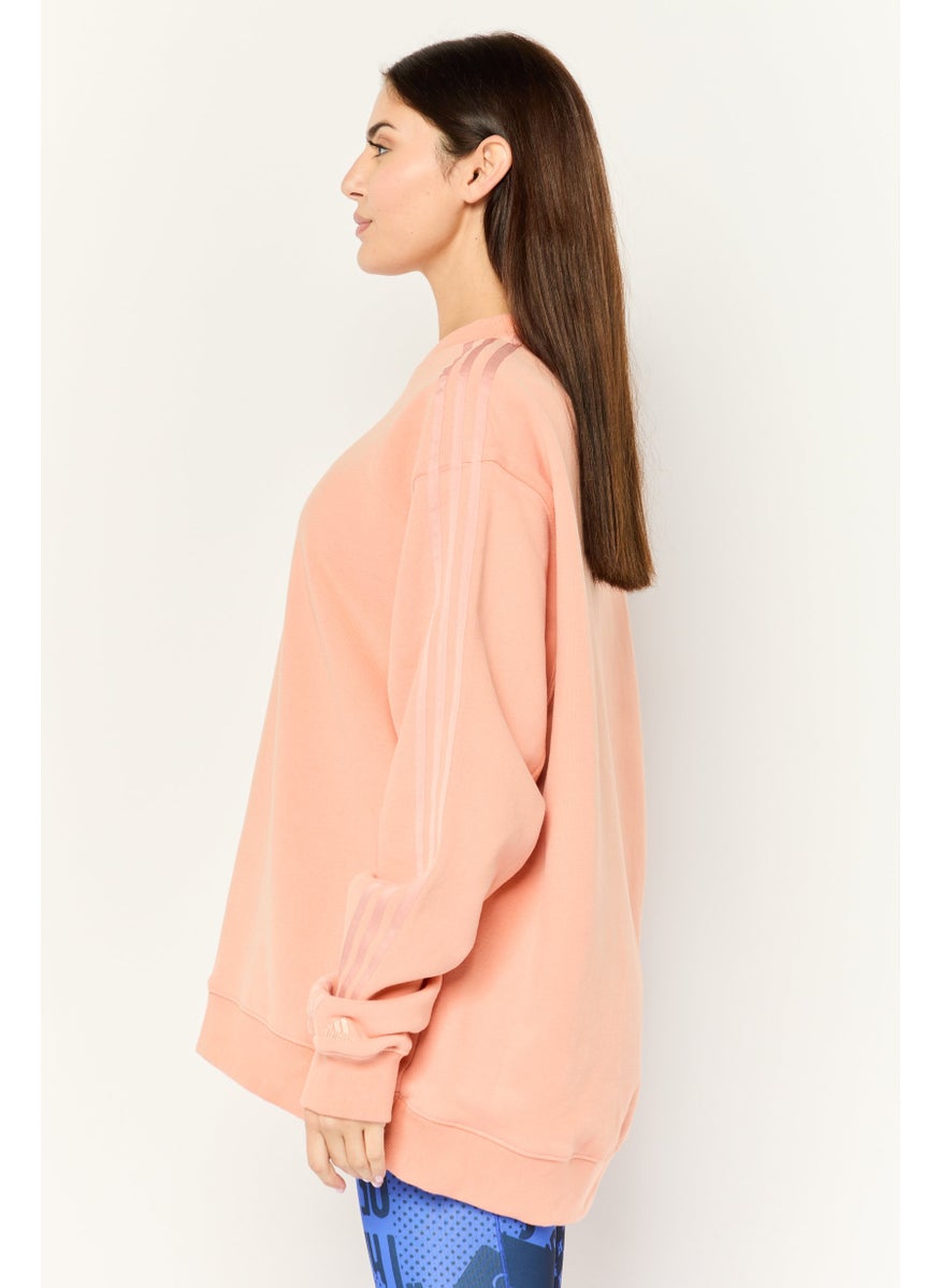 Adidas - Adidas x Ivy Park Women Sportswear Fit Outdoor Sweatshirt, Peach - Image 1