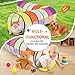 SweHouse Colorful Baby Play Tunnel for Toddlers with 2 Mesh Sides Kids Crawling Tunnel Play Tent Pop Up Toddlers Tunnel Cat Tunnel for Dogs Pets Indoor Outdoor Toy Gift - Image 4