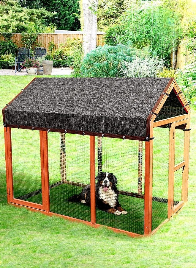 7Queen 10ft x 10ft Dog Kennel Cover - Black Mesh Sunblock Shade Panel - UV Resistant Net for Outdoor Kennel - Image 2