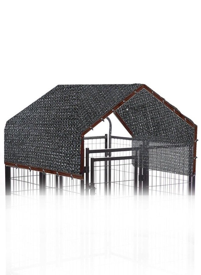 7Queen 10ft x 10ft Dog Kennel Cover - Black Mesh Sunblock Shade Panel - UV Resistant Net for Outdoor Kennel - Image 1