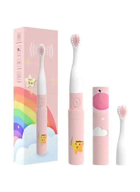 Kiddielaugh | Kids toothbrush | battery operated toothbrush | kids toothbrush pink | toothbrush with cover | Kids electric toothbrush for Ages 3+